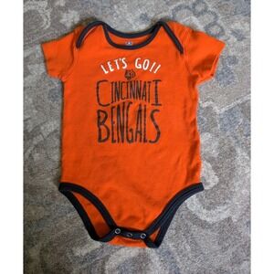 Cincinnati Bengals Infants Baby One Piece 24 Months NFL Football Team Short Slee